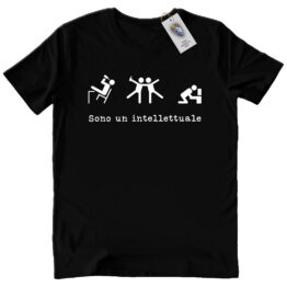 0011 T-SHIRT CREATOR BLACK - SONO UN INTELLETTUALE
