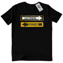 T-SHIRT UNISEX - CAZZOMENE black