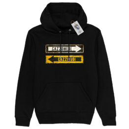 FELPA CAPPUCCIO - CAZZOMENE black
